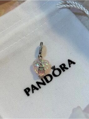 Pandora Mom Heart Dangle Charm / Ale 925 / Sterling Silver Charm
